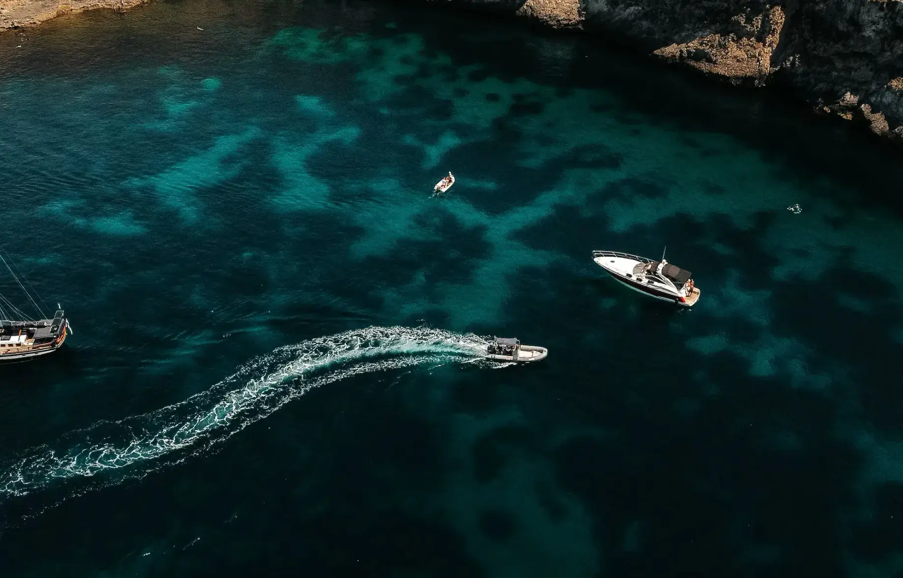 Water sports and boat tours in Malta — jet ski hire, self-drive boats and Blue Lagoon trips at the Blue Lagoon, Comino